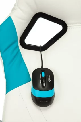 Геймерское кресло Бюрократ ZOMBIE RUNNER Белый-голубой_4