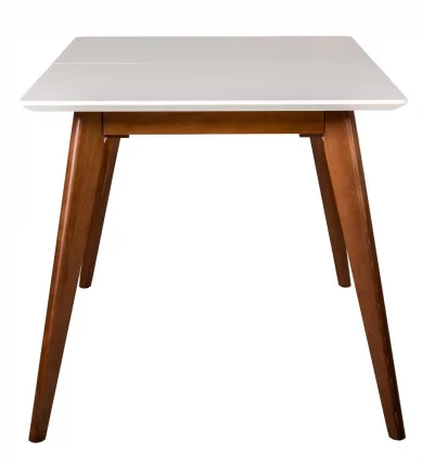 Стол раскладной Лунд 140-180 ОРЕХ-Белый_3