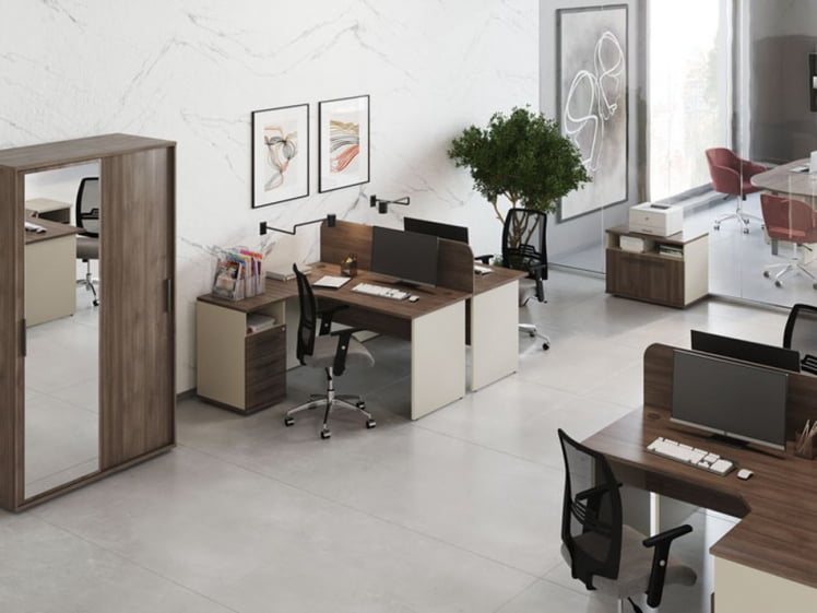 Дверь средняя с фурнитурой New Line NLN36356203 Дуб шамони темный_1