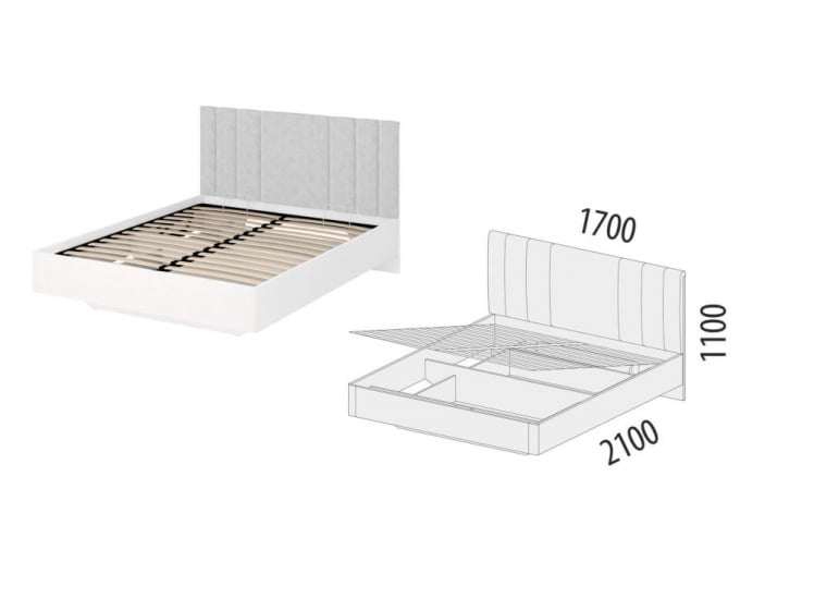Кровать с подъемным механизмом Николь 901.21_5
