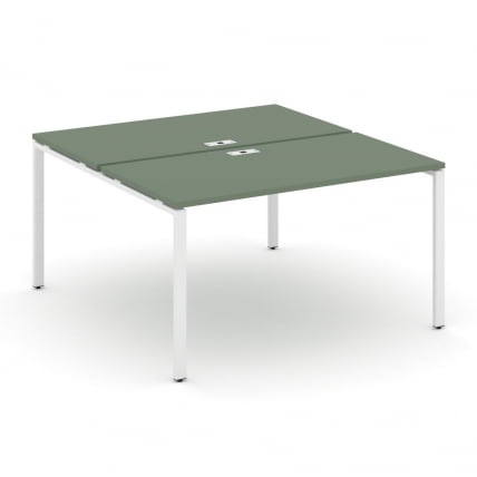 Рабочая станция двухсторонняя на 2 места CONCEPT CN.DRS-002 Кобо Белый_0