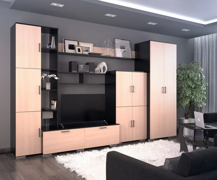 Гостиная Атлантида 5 Венге Дуб молочный_7