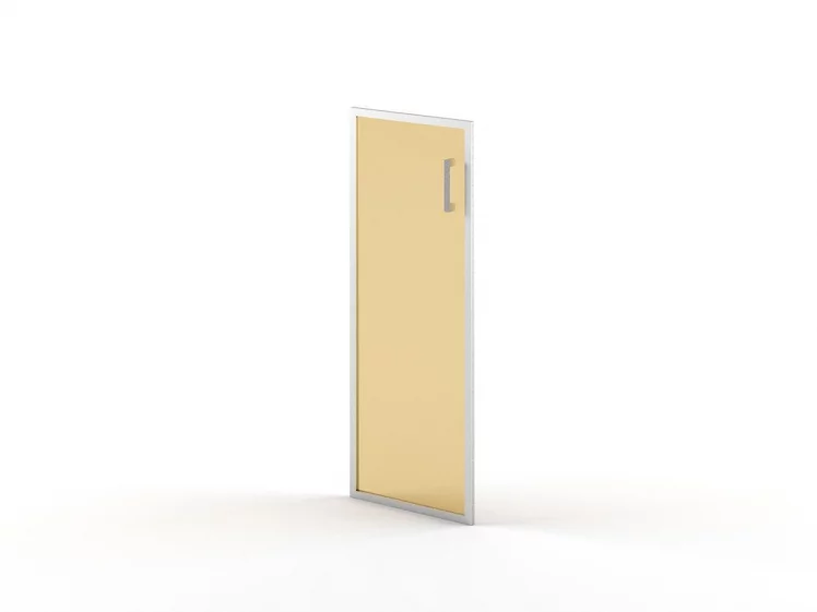 Дверь стекло в алюминии В-522 L алюминий_0