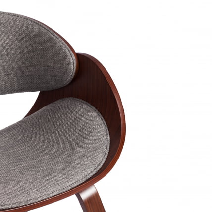 Стул LANDO (mod.8036) дерево / ткань, 59х53х75 см, орех/серый, Aimcasa 28_6