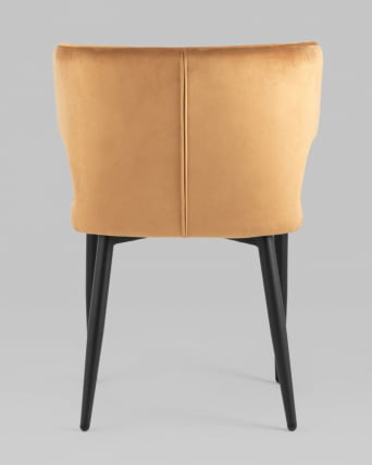 Стул Матео черные ножки велюр Терракотовый_4