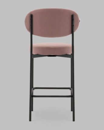 Стул Полубарный Бриф DD ПБ велюр пыльно-розовый_4