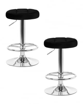 Табурет барный ДОБРИН БРУНО (черный велюр (МДЖ9-101)) 2 шт / DOBRIN BRUNO (MJ9-101))_0