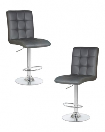 Стул барный DOBRIN KRUGER (серый) 2 шт_0