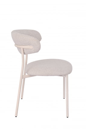 Стул обеденный Айла серый белые ножки / Ayla_3