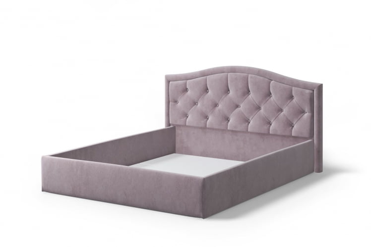 Кровать Стелла, 1400*2000 мм, велюр NEO 15, лиловый_1