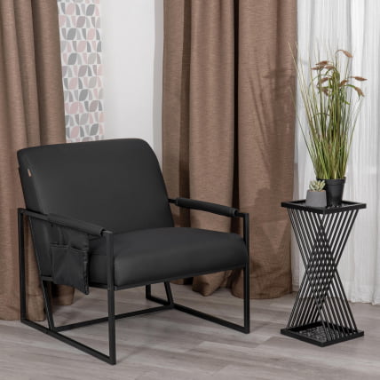 Кресло Charli LUX/Чарли Люкс экокожа , Sharp Черный, 70х80х82 см_11