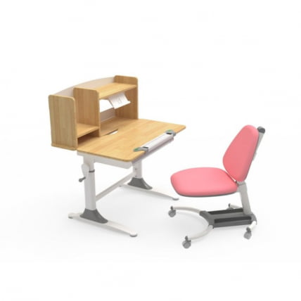 Стол письменный детский с регулировкой высоты и полками EUREKA ECD-XYL-80_6