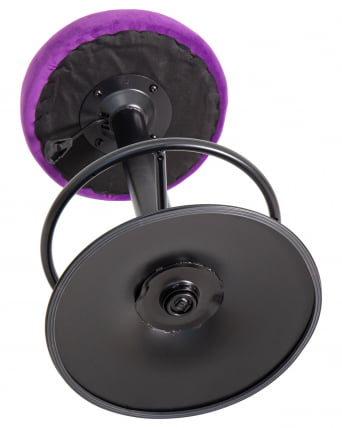 Табурет барный DOBRIN BRUNO BLACK велюр Фиолетовый MJ9-58_2