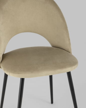 Стул Меган велюр Капучино_7