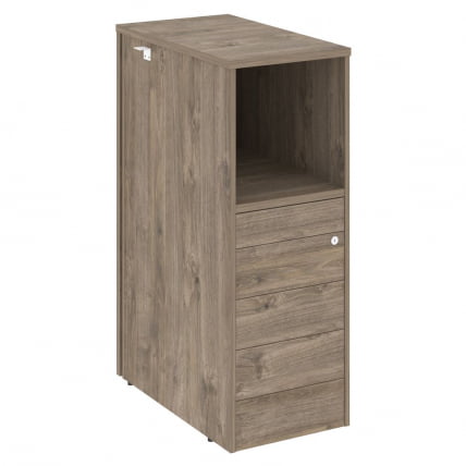 Тумба 5 ящиков TIP-ON проходная,  средняя ONIX O.R-TV-5TIP Тиквуд Темный_0