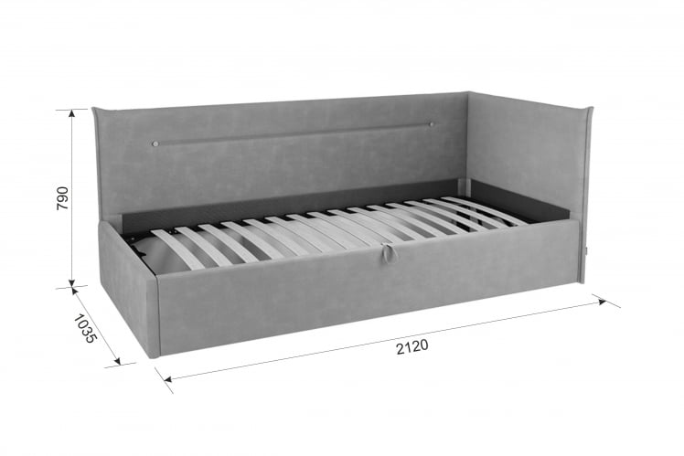 Комплект детской мебели Модерн К123 КД123Модерн дуб мария/бронза/графит (велюр)_9