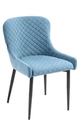 Обеденный стул Everprof Ray Ткань Голубой_0