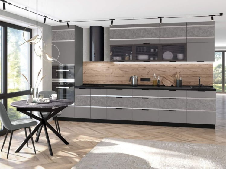 Шкаф-витрина со складной системой Грейс 105.81 Оникс Кубанит_4