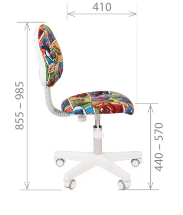 Детское кресло CХАИРМАН КИДС 104 Блаcк Зоопарк / CHAIRMAN KIDS Black_4