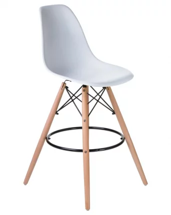 Стул барный ДОБРИН ДСВ БАР Белый В-02 / DOBRIN DSW BAR W-02_0
