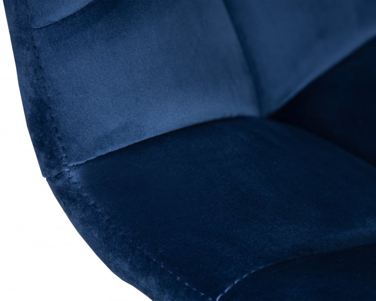 Стул барный DOBRIN TAILOR WHITE Синий велюр MJ9-117_7