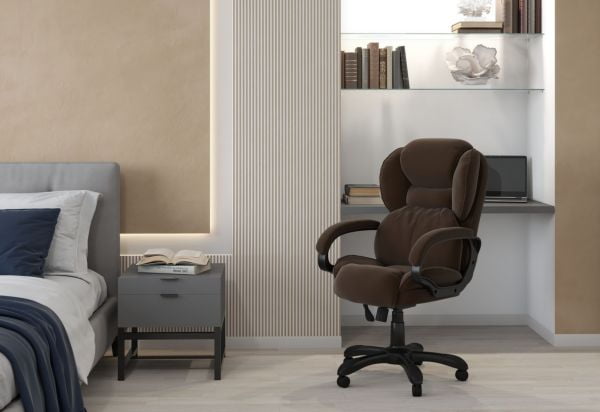 Кресло руководителя CHAIRMAN 434 HOME велюр Коричневый_4