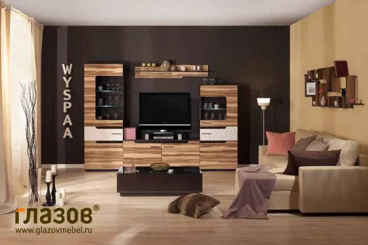 Гостиная композиция 4 WYSPAA Белый Рамух_0