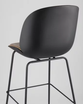 Стул барный Beetle Lite PU со спинкой Бежевый_6