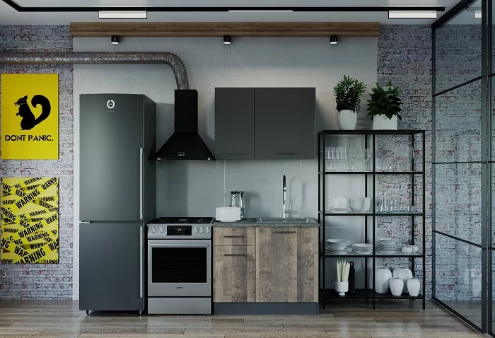 Гарнитур кухонный 1000 Гранж 1000_0