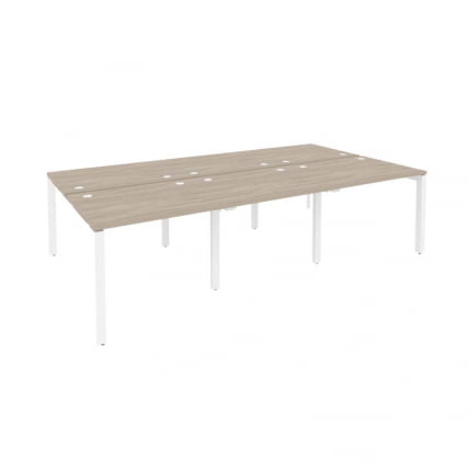 Рабочая станция на П-образном м/к ONIX O.MP-D.RS-6.1.8 Дуб Аттик/Белый_0