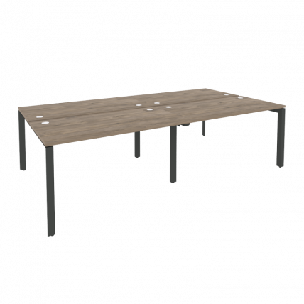 Рабочая станция на П-образном м/к ОНИКС О.МП-Д.РС-4.3.7 Тиквуд Темный/Антрацит / ONIX O.MP-D.RS-4.3.7_0