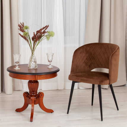 Стол MEEN ( MO-ET ) дерево гевея/мдф, 59х59х55см, MAF Brown_6