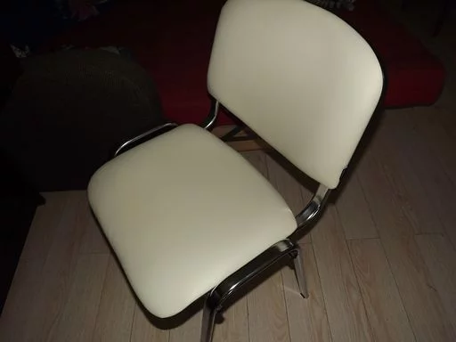 Стул для посетителей Iso CF-001 хром кожзам Бежевый_5