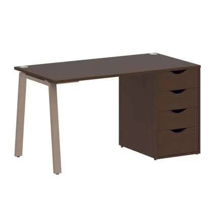 Стол письменный HOME OFFICE VR.SP-3-138.4.A Венге Цаво/Мокко металл_0