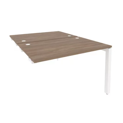 Стол-приставка двойной на П-образном м/к к опорным элем. ONIX O.MP-D.SPR-2.8 Дуб Аризона/Белый_0