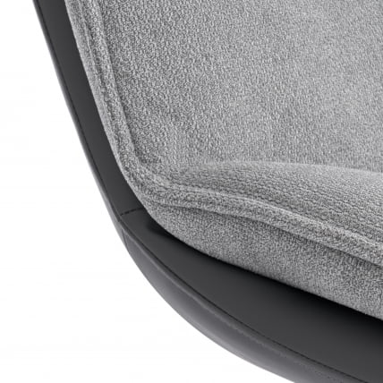Кресло лаунж Cosmo велюр/букле/экокожа, VT shape silver/графит_6