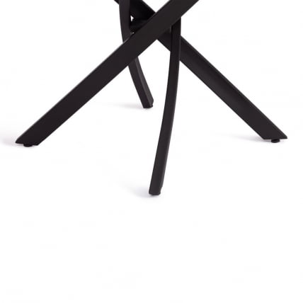 Стол MANZANA ЛДСП/HPL/металл, 100 х 100+30 х 75 см, Агат серый/черный_7