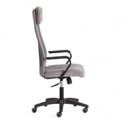 Кресло PROFIT (мп) PROFIT (мп) флок/ткань, серый, 29/W-12_1