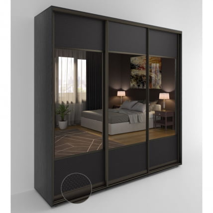 Шкаф-купе 3-х дверный Акцент-Дуэт КВ 2400х600 Венге_0