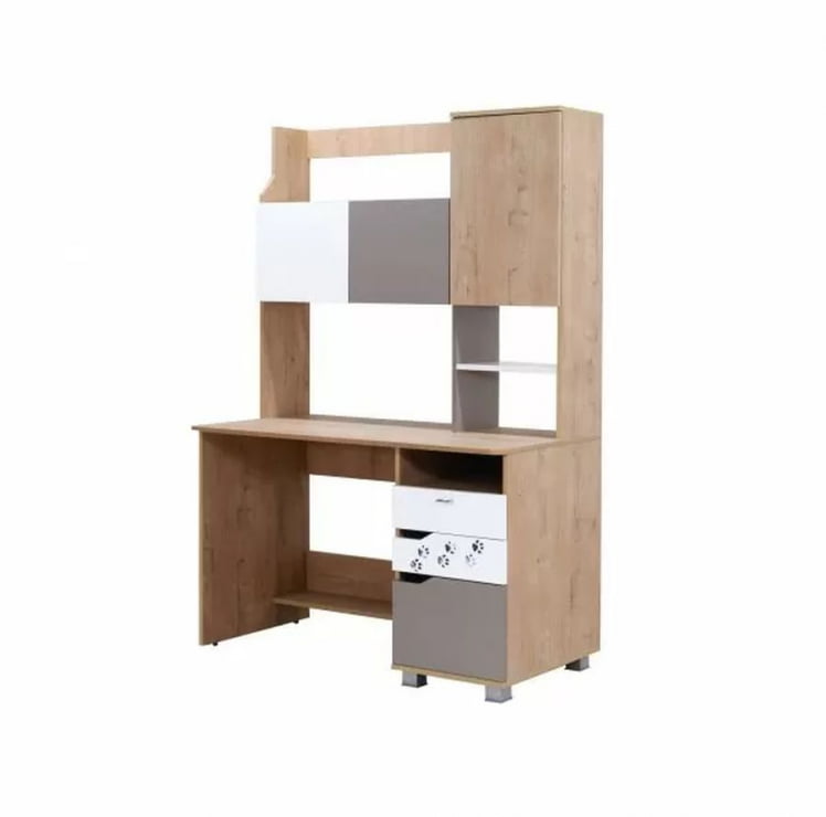 Комплект мебели для комнаты подростка Хаски №01 Дуб Ирландский Мокко Белый_4