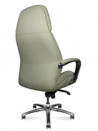 Кресло руководителя PORSCHE кожа Светло-серый_3