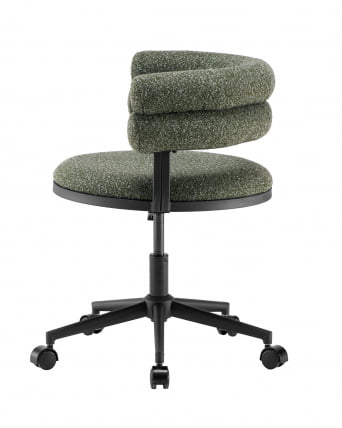 Стул офисный Ponty зеленый черные ножки_3