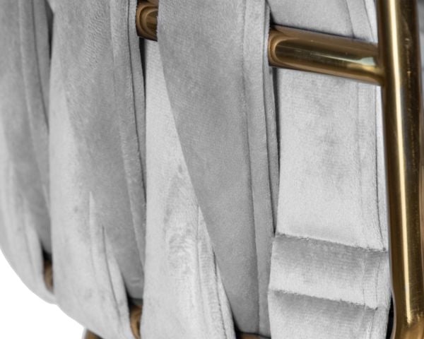 Стул барный ДОБРИН ЕММА ГОЛД (светло-серый велюр (135-37)) 4 шт / DOBRIN EMMA GOLD_7