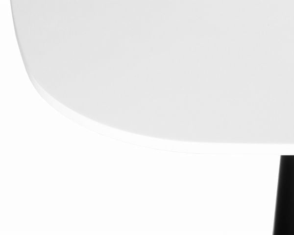 Стол обеденный ДОБРИН ОТИС (белая столешница, черное основание) / DOBRIN OTIS_1