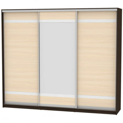 Шкаф-купе B-220х270х60-1(Венге-ДМ-D9D10D9)_0