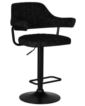 Стул барный ДОБРИН CХАРЛЙ БЛАCК (черный твид (ЛЕО18)) 2 шт / DOBRIN CHARLY BLACK (LEO18))_1