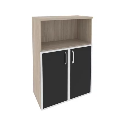 Шкаф средний широкий ONIX O.ST-2.2R black Дуб Аттик_0