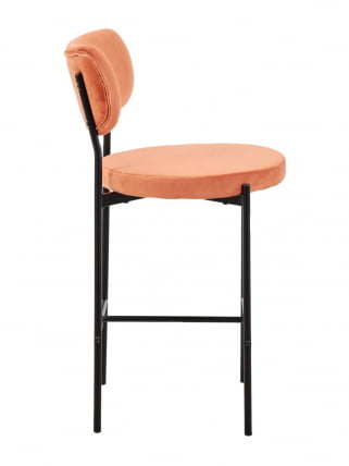 Стул полубарный Барбара (Б) велюр Терракотовый_2