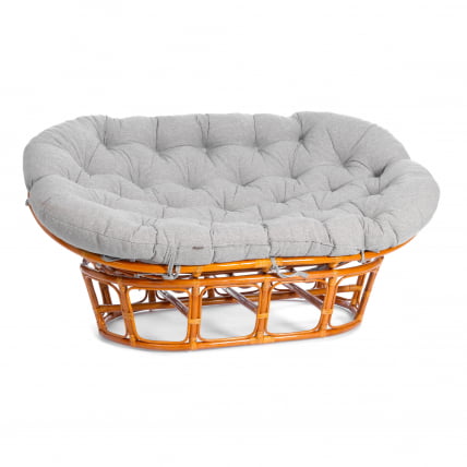 Диван MAMASAN/МАМАСАН 23/02 W /с подушкой/ 169х102х80 см, Honey (мед), матрац 182х119 см, ткань серо-бежевая 3М 16/2_0