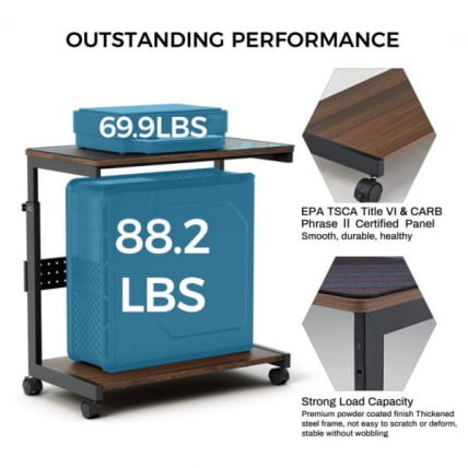 Подставка для системного блока EUREKA ARCH-WN с регулировкой по высоте_5